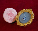 Selena Jewelry Bullion - Marly 2 Carats Lab Grown Royal Blue Sapphire Wheat Halo Pendant Necklace
