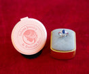 Selena Jewelry Bullion - Chambord 1.5 Carats Lab Grown Royal Blue Sapphire Oval Milgrain Three-Stone Ring