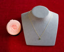 Selena Jewelry Bullion - Chambord Vintage Emerald Tone Oval Pendant Necklace