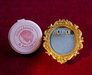 Selena Jewelry Bullion - Fontainebleau Ruby Tone Vintage Oval Halo Stud Earrings