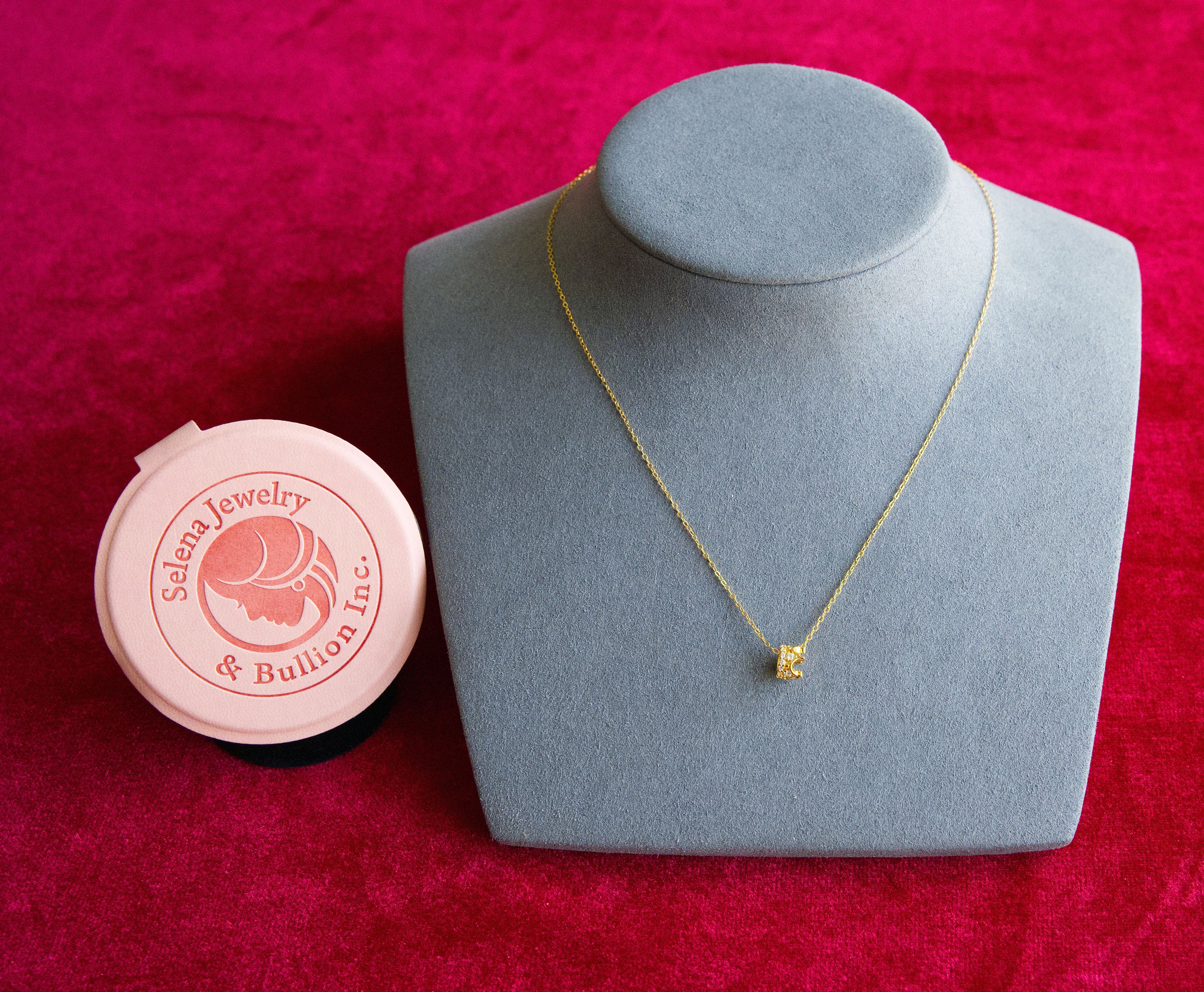 Selena Jewelry Bullion - Hofburg Diamond Tone Crown Pendant Necklace