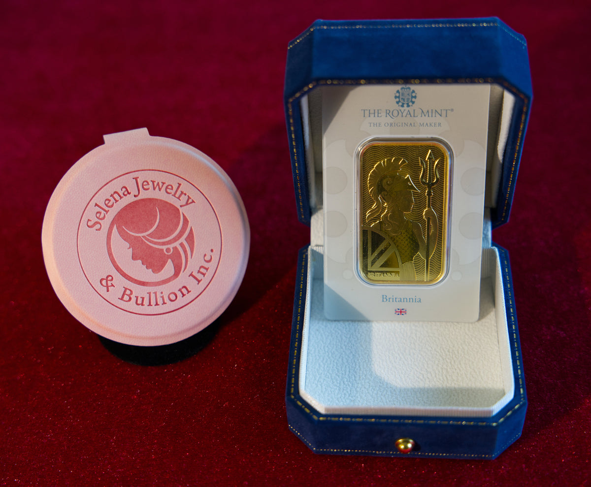 Selena Jewelry Bullion - 1 Troy Ounce 9999 Fine Gold Bar | By Request Only