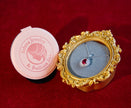 Selena Jewelry Bullion - Fontainebleau 2cts Lab Grown Ruby Oval Sunburst Halo Pendant Necklace