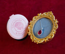 Selena Jewelry Bullion - Chambord 8 Carats Lab Grown Ruby Oval Milgrain Halo Pendant Necklace