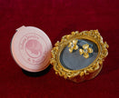 Selena Jewelry Bullion - Marly Matte Gold Four-Petal Floral Clear Tone Stud Earrings