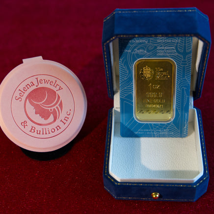 Selena Jewelry Bullion - 1 Troy Ounce 9999 Fine Gold Bar | By Request Only