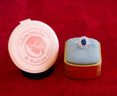 Selena Jewelry Bullion - Compiegne 2 carats Lab Grown Royal Blue Sapphire Double Halo Ring