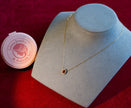 Selena Jewelry Bullion - Fontainebleau Ruby Tone Vintage Halo Oval Pendant Necklace