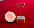 Selena Jewelry Bullion - Fontainebleau 2cts Lab Grown Ruby Oval Sunburst Halo Drop Earrings