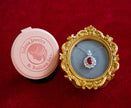 Selena Jewelry Bullion - Neuschwanstein 4cts Lab Grown Ruby Oval Kite-Cut Halo Pendant Necklace