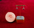 Selena Jewelry Bullion - Chambord 2cts Lab Grown Ruby Pear Full Halo Drop Earrings