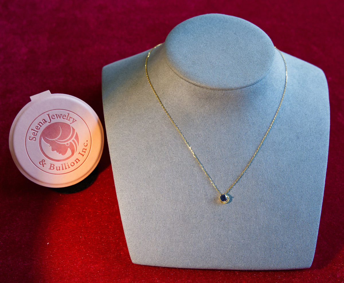 Selena Jewelry Bullion - Linderhof Tanzanite Tone Pendant Necklace