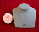 Selena Jewelry Bullion - Compiegne 2 Carats Lab Grown Ruby Oval Halo Pendant Necklace