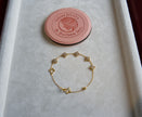 Selena Jewelry Bullion - Trianon Clear Tone Clover Bracelet