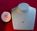 Selena Jewelry Bullion - Bourgogne Heart Ruby Tone Pendant Necklace