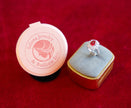 Selena Jewelry Bullion - Neuschwanstein 2 Carats Lab Grown Ruby Oval Floral Halo Ring
