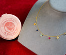 Selena Jewelry Bullion - Trianon Rainbow Dainty Clover Necklace