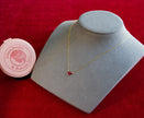 Selena Jewelry Bullion - Bourgogne  Ruby Tone Heart Pendant Necklace