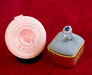 Selena Jewelry Bullion - Linderhof 3 cts Lab Grown Royal Blue Sapphire Oval Sunburst Halo Ring