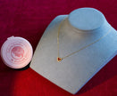 Selena Jewelry Bullion - Bourgogne Heart Ruby Tone Pendant Necklace