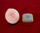 Selena Jewelry Bullion - Fontainebleau 1ct Round Lab Grown Ruby Sunburst Halo Ring