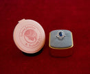 Selena Jewelry Bullion - Versailles 2cts Oval Lab Grown Royal Blue Sapphire Double Floral Halo Ring