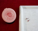 Selena Jewelry Bullion - Chambord 1ct Per Stone Total 2cts Lab Grown Ruby Pear Halo Stud Earrings