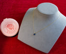 Selena Jewelry Bullion - Linderhof Sapphire Tone Mini Teardrop Pendant Necklace