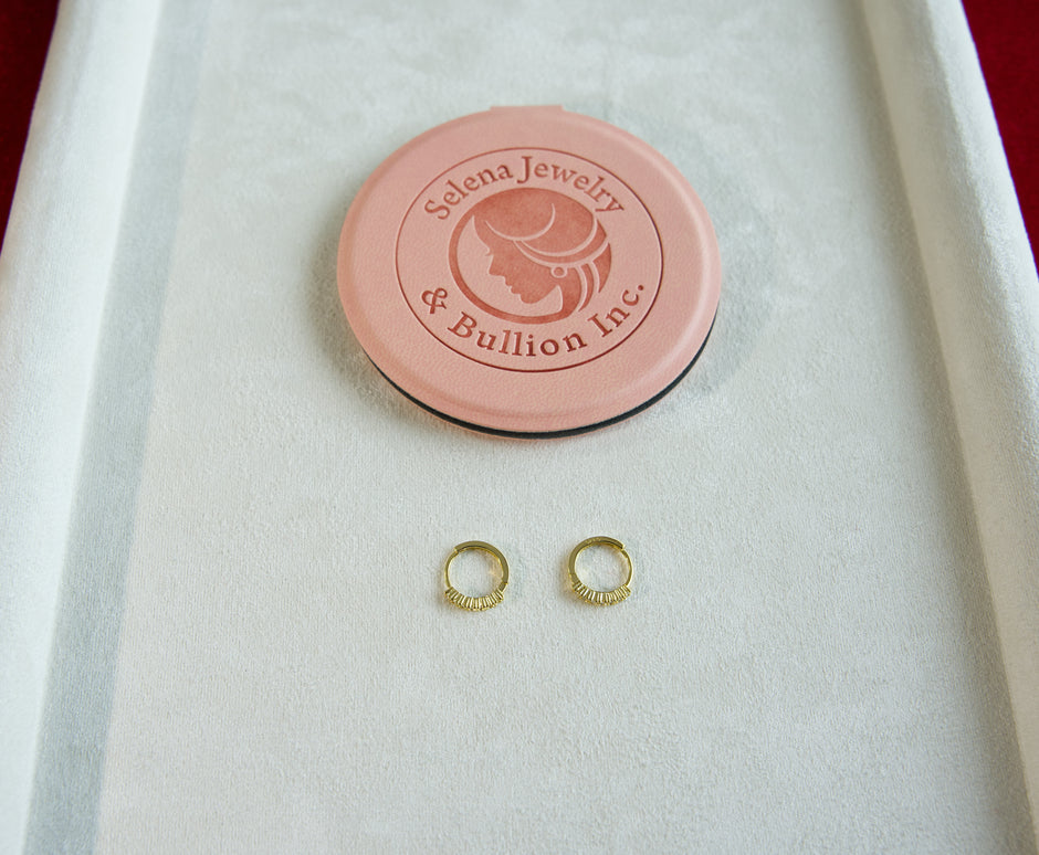 Selena Jewelry Bullion - Hofburg Clear Tone Hoop Earrings