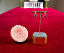 Selena Jewelry Bullion - Fontainebleau 2cts Lab Grown Ruby Oval Sunburst Halo Drop Earrings