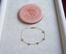 Selena Jewelry Bullion - Trianon Clear Tone Dainty Clover Bracelet