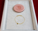 Selena Jewelry Bullion - Versailles Vintage Square Clear Tone Dainty Bracelet