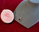 Selena Jewelry Bullion - Linderhof 6 Carats Lab Grown Ruby Oval Pendant Necklace