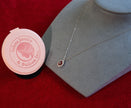 Selena Jewelry Bullion - Compiegne 2 Carats Lab Grown Ruby Oval Halo Pendant Necklace