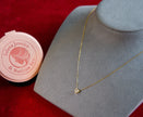 Selena Jewelry Bullion - Bourgogne Clear Tone Heart Solitaire Necklace