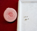 Selena Jewelry Bullion - Dewdrop Sports Series 8mm Round Clear Tone Austrian Crystal Titanium Screw‑Back Stud Earrings