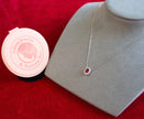 Selena Jewelry Bullion - Compiegne Ruby Tone Oval Halo Pendant Necklace