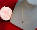 Selena Jewelry Bullion - Chambord Garnet Tone Pendant Necklace