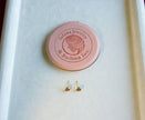 Selena Jewelry Bullion - Bourgogne Ruby Tone Heart Stud Earrings