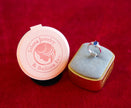 Selena Jewelry Bullion - Chambord 1.5 Carats Lab Grown Royal Blue Sapphire Oval Milgrain Three-Stone Ring