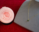Selena Jewelry Bullion - Chambord Vintage Emerald Tone Oval Pendant Necklace