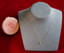 Selena Jewelry Bullion - Bourgogne Clear Tone Heart Solitaire Necklace