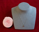 Selena Jewelry Bullion - Chambord 1.5 Carats Lab Grown Ruby Round Milgrain Halo Pendant Necklace