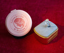 Selena Jewelry Bullion - Fontainebleau Citrine Tone Vintage Halo Adjustable Opening Ring