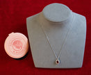Selena Jewelry Bullion - Compiegne 2 Carats Lab Grown Ruby Oval Halo Pendant Necklace