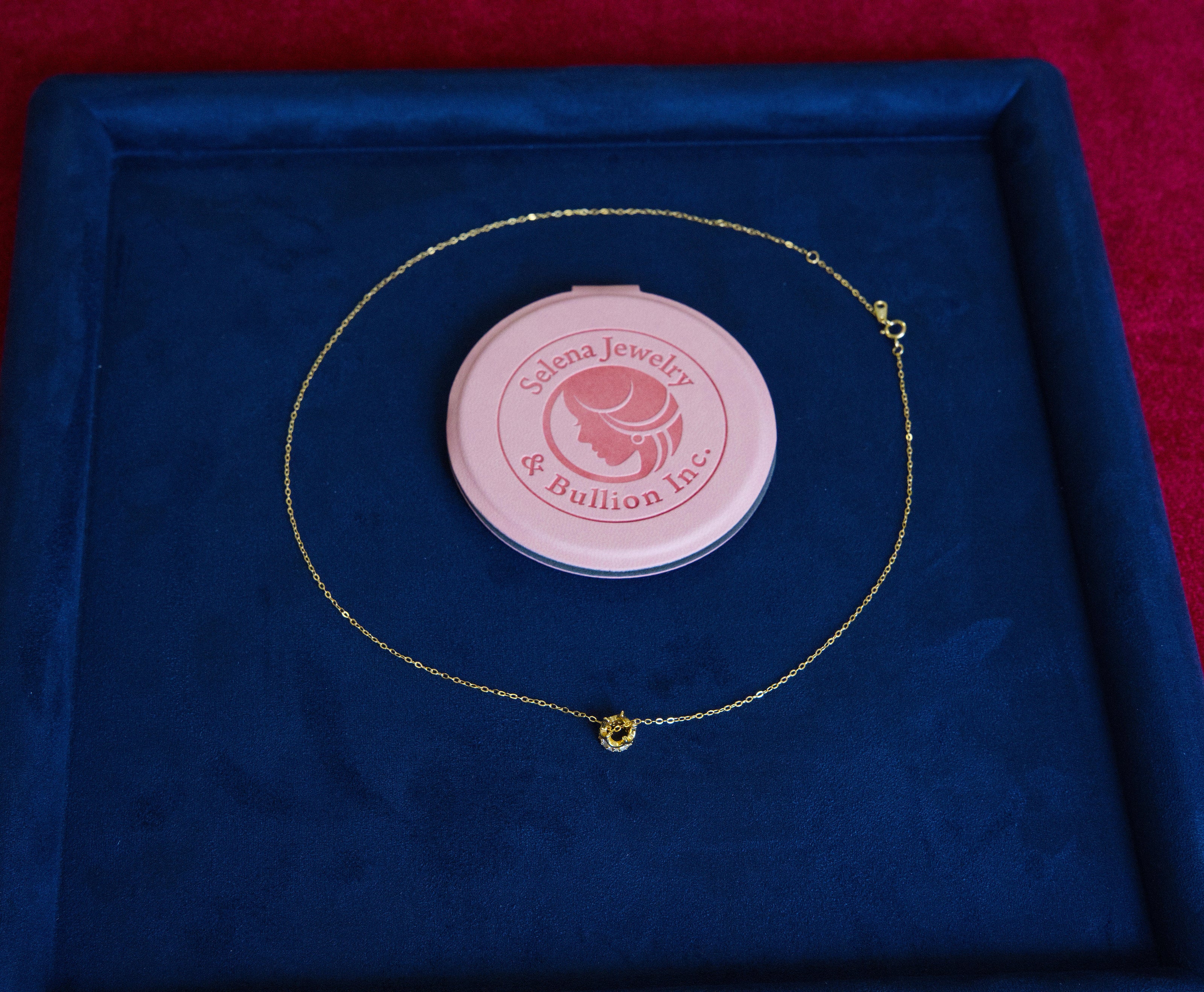 Selena Jewelry Bullion - Hofburg Diamond Tone Crown Pendant Necklace