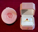 Selena Jewelry Bullion - Hofburg Ruby Tone Pear Cut Halo Ring