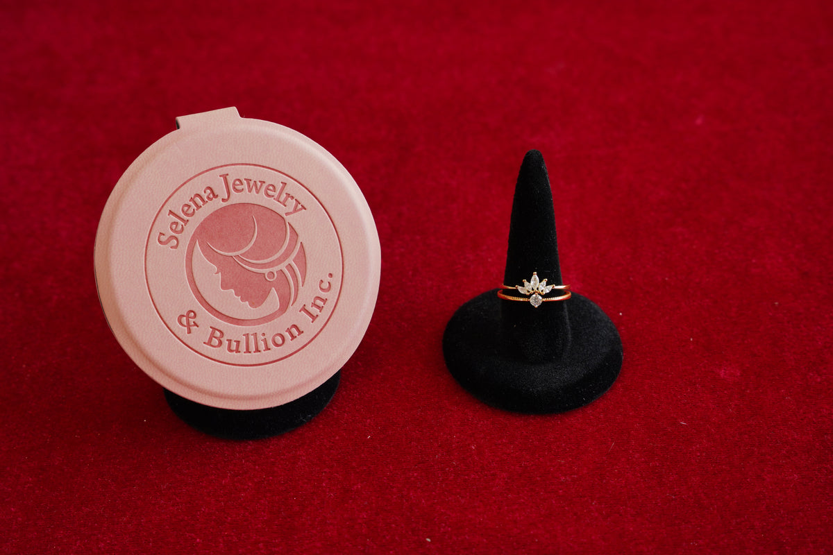 Selena Jewelry Bullion - Trianon Mini Solitaire Thin Ring