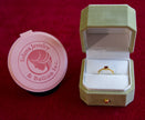 Selena Jewelry Bullion - Bourgogne Ruby Tone Heart Pave Open Ring
