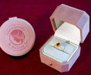 Selena Jewelry Bullion - Hofburg Ruby Tone Pear Cut Halo Ring